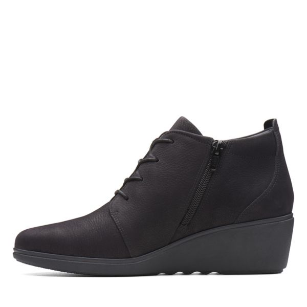 Clarks Womens Un Tallara Eva Ankle Boots Black | UK-6019852